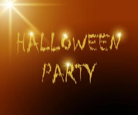 Halloween party text effect vector 2021 Illustrazione stock
