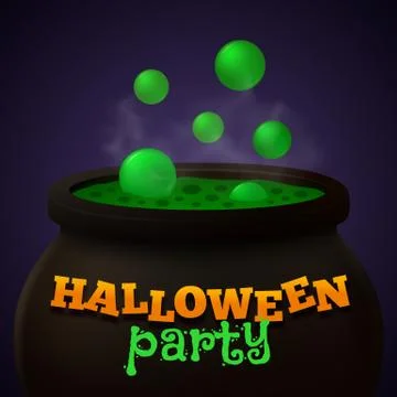 Halloween party vector background Stock Illustration