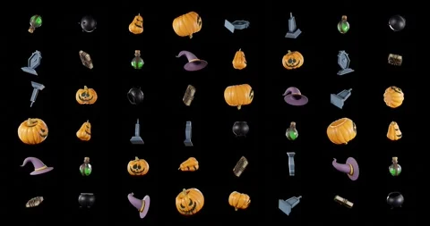 Halloween pattern background	 Stock Footage 285220762
