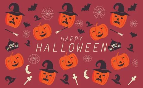 Halloween pattern design Illustrazione stock