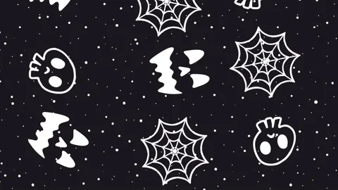 Halloween pattern Stock Footage 159970082