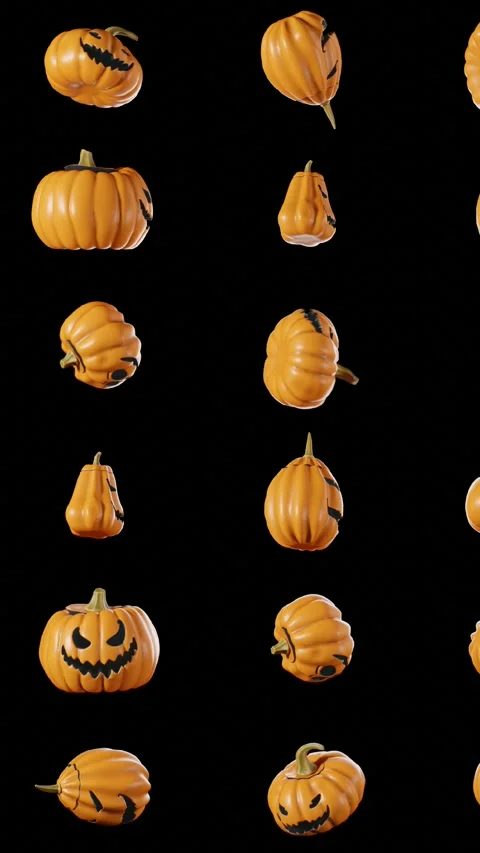 Halloween pattern Video stock 285222672
