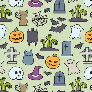 Halloween pattern Stock Illustration
