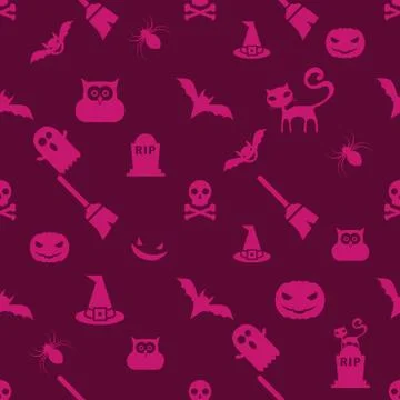 Halloween Pattern Stock Illustration