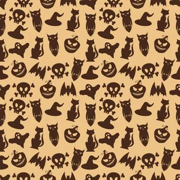 Halloween Pattern Stock Illustration