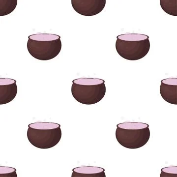 Halloween pattern with pot Stock Illustration