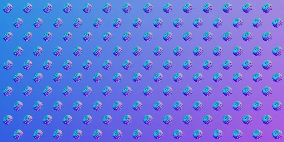 Halloween pattern pumpkin pattern 3d rendering Illustrazione stock