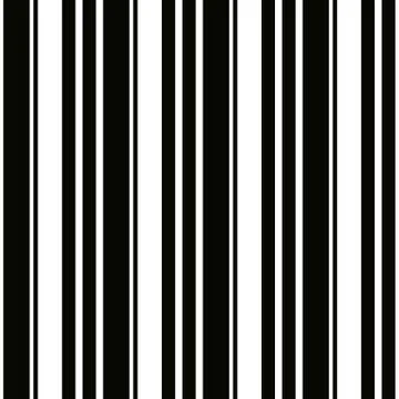 Halloween Pattern of repetitive vertical strips of black and white color. Black Stock Illustration