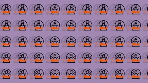 Halloween Pattern - A Spooky and Fun Design for All Your Needs. Video stock 325380769