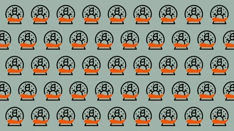 Halloween Pattern - Spooky and Fun Design for Festive Celebrations. Stock Footage 325380935