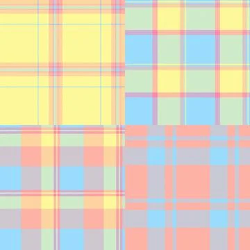 Halloween plaid bundle designed for festive visuals. The pack includes coor.. Stock Illustration