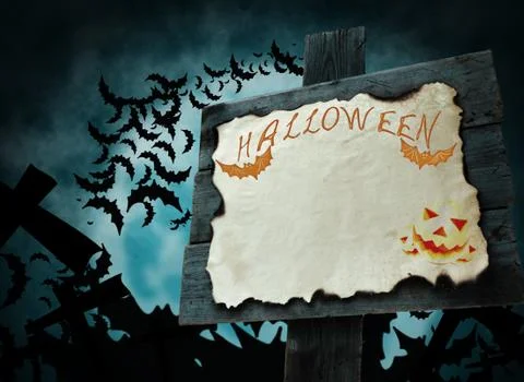 Halloween pointer orange color Stock Photos