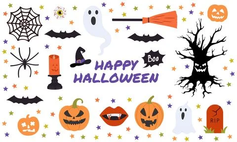 Halloween post card イラスト素材