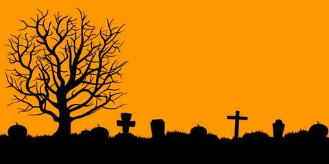 Halloween poster and card. Vector illustration. Stock Illustration