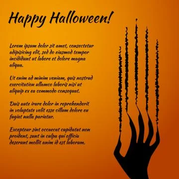 Halloween poster Stock-Illustration