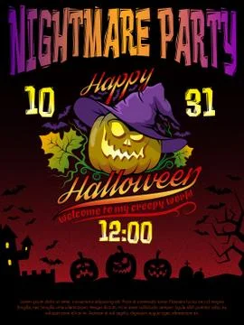 Halloween poster Stock Illustration