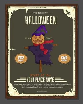 Halloween poster Stock Illustration