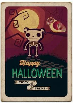 Halloween Poster. Vector illustration Stock Illustration