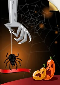 Halloween Poster. Vector illustration. Stock Illustration