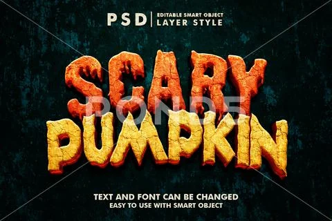 Halloween Psd Text Effect PSD Template