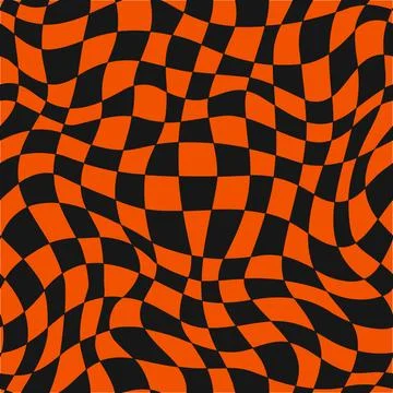 Halloween psychedelic seamless pattern background Stock Illustration