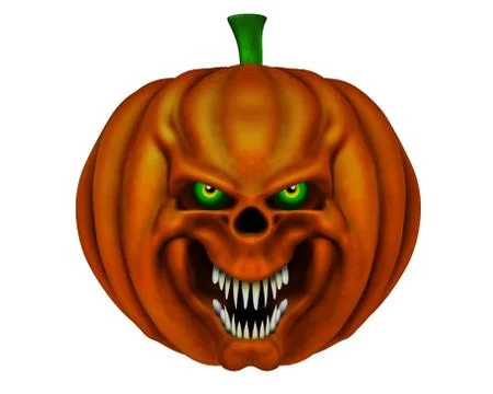 Halloween pumpkin - 3D render Stock Illustration