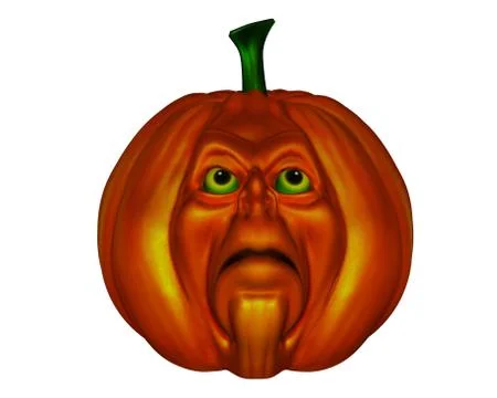 Halloween pumpkin - 3D render Stock Illustration