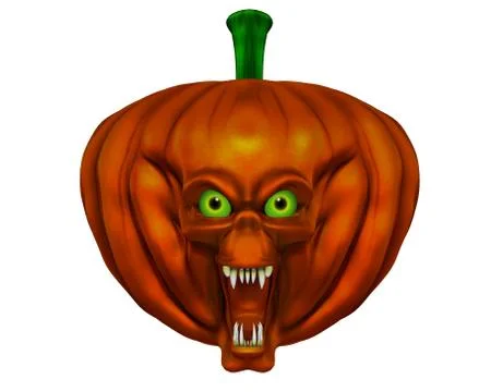 Halloween pumpkin - 3D render Stock Illustration