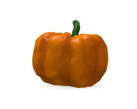Halloween pumpkin, 3d render Stock Illustration