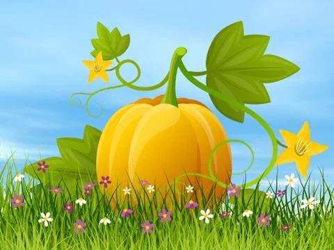 Halloween pumpkin - 3D render Stock Illustration