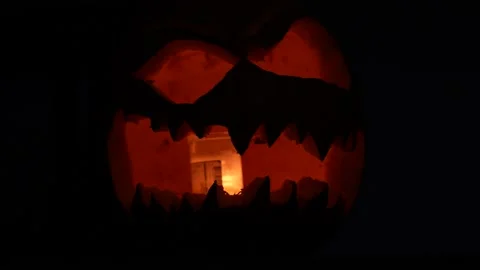 Halloween Pumpkin 4K Stock Footage 142310828