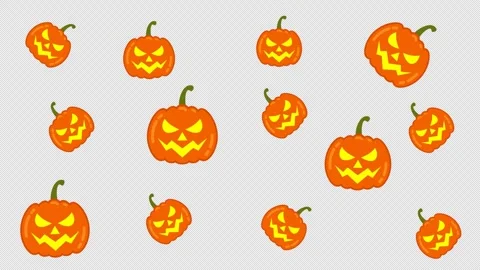 Halloween pumpkin animated Stock Footage 332691826