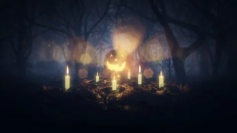 Halloween Pumpkin background  animation. Stock Footage 120082170