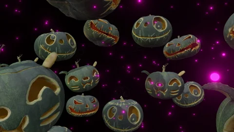 Halloween Pumpkin Background Video stock 317902893