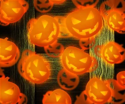 Halloween pumpkin background Stock Illustration