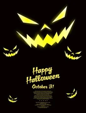 Halloween pumpkin background Stock Illustration