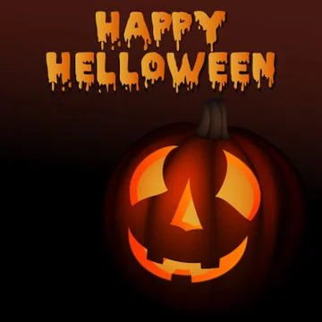 Halloween pumpkin background Stock Illustration