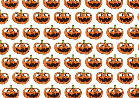 Halloween Pumpkin Background Stock Illustration