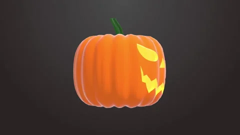 Halloween Pumpkin Bad Jack Stock Footage 206373702