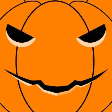 Halloween Pumpkin Card Stock Illustration