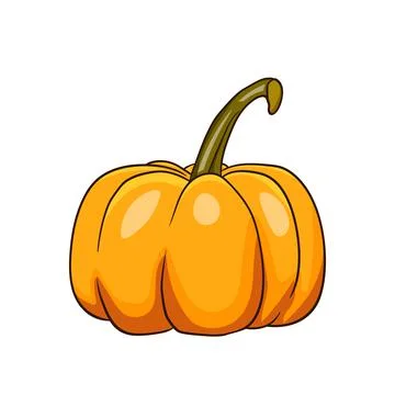 Halloween pumpkin. Cute Pumpkins or ghost. Vector autumn holidays illustration Stock Illustration