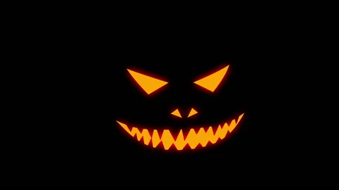Halloween Pumpkin in the Dark 動画素材 218773895
