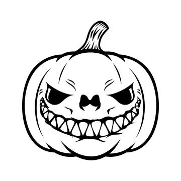 Halloween pumpkin. Design element for poster, card, banner, sign t shirt. Vec Stock Illustration