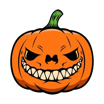 Halloween pumpkin. Design element for poster, card, banner, sign t shirt. Vec Stock Illustration