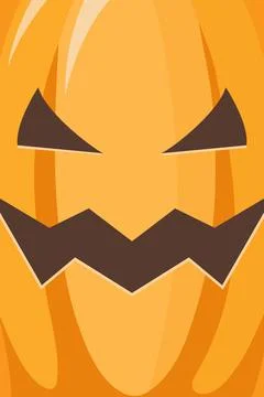 Halloween pumpkin face Stock Illustration
