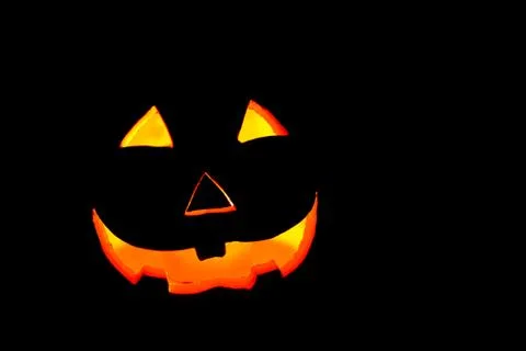 Halloween pumpkin face 库存照片