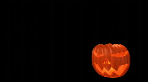 Halloween pumpkin fire Stock Footage 334809