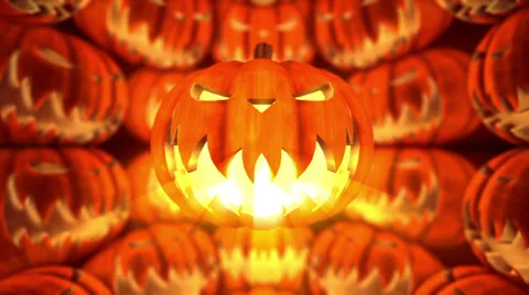 Halloween Pumpkin Stock Footage 32168896