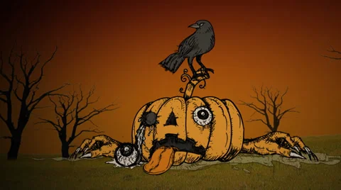 Halloween Pumpkin Stockbeeldmateriaal 32196193