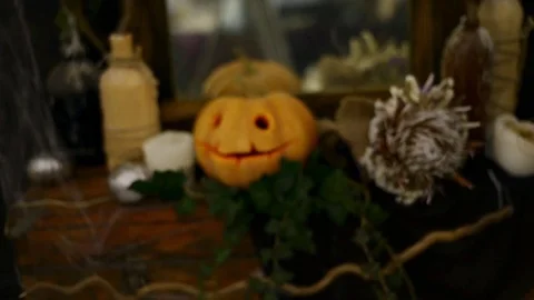 Halloween pumpkin Stock Footage 71962818